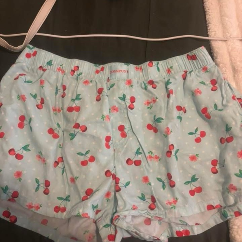 Cherry Print Pajama Shorts